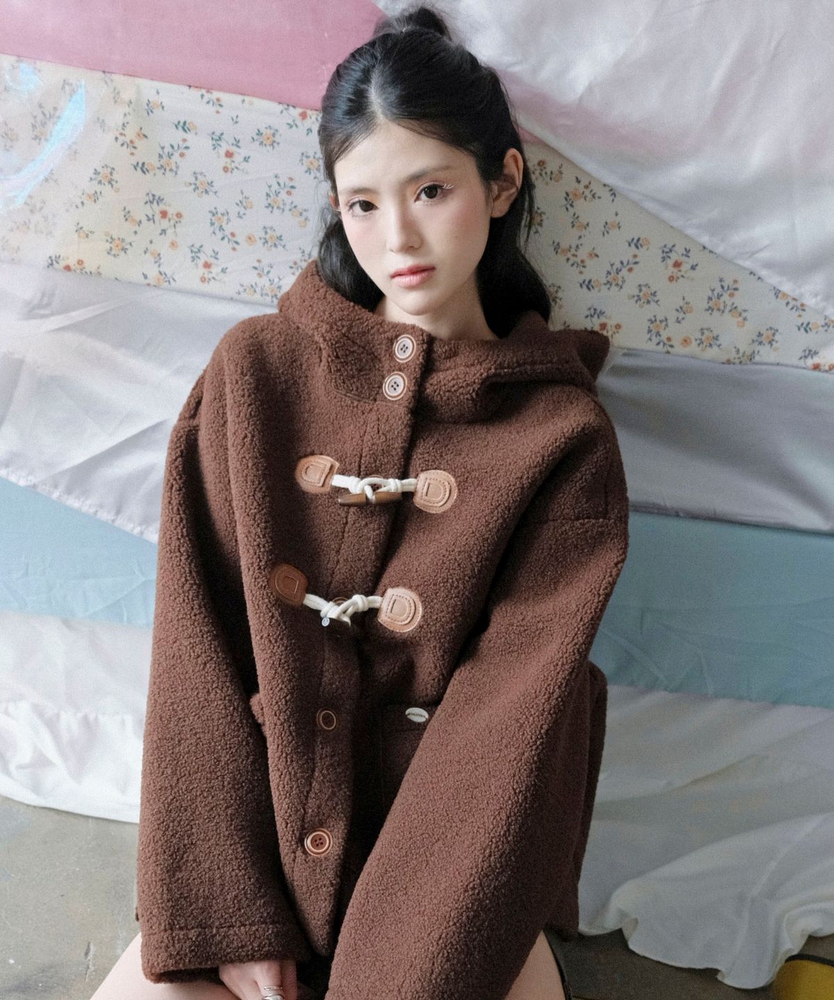 쿨키튼(KOOLKITTEN) Everyday Hooded Duffle Coat 4colors