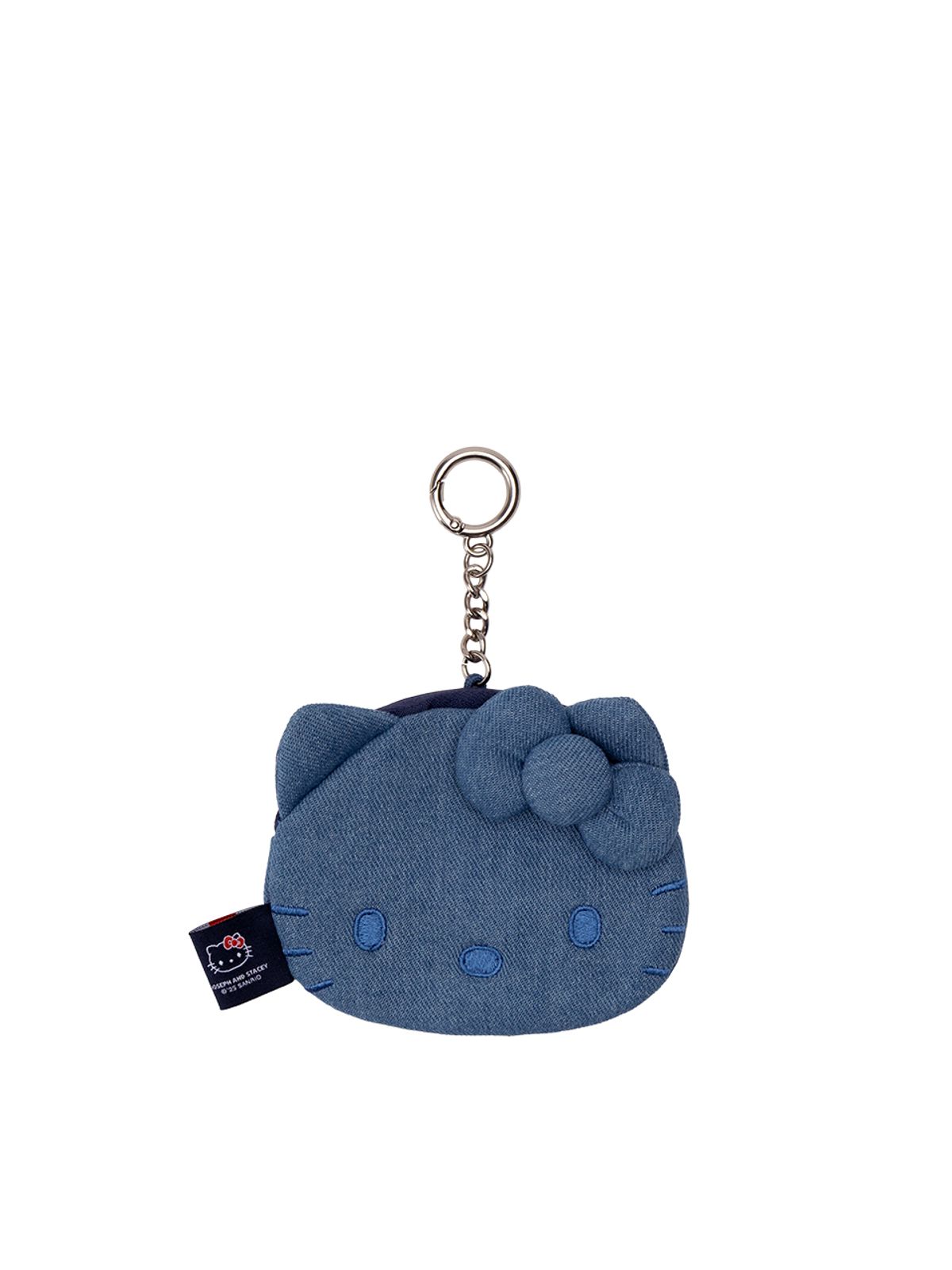 조셉앤스테이시(JOSEPH&STACEY) Denim Mini Pouch Hello Kitty Washed Blue