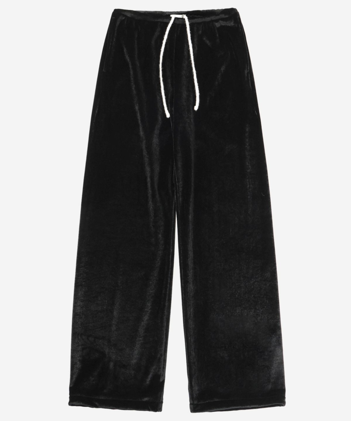 이어닝(YEARNING) COMFY VELVET EASY PANTS, BLACK