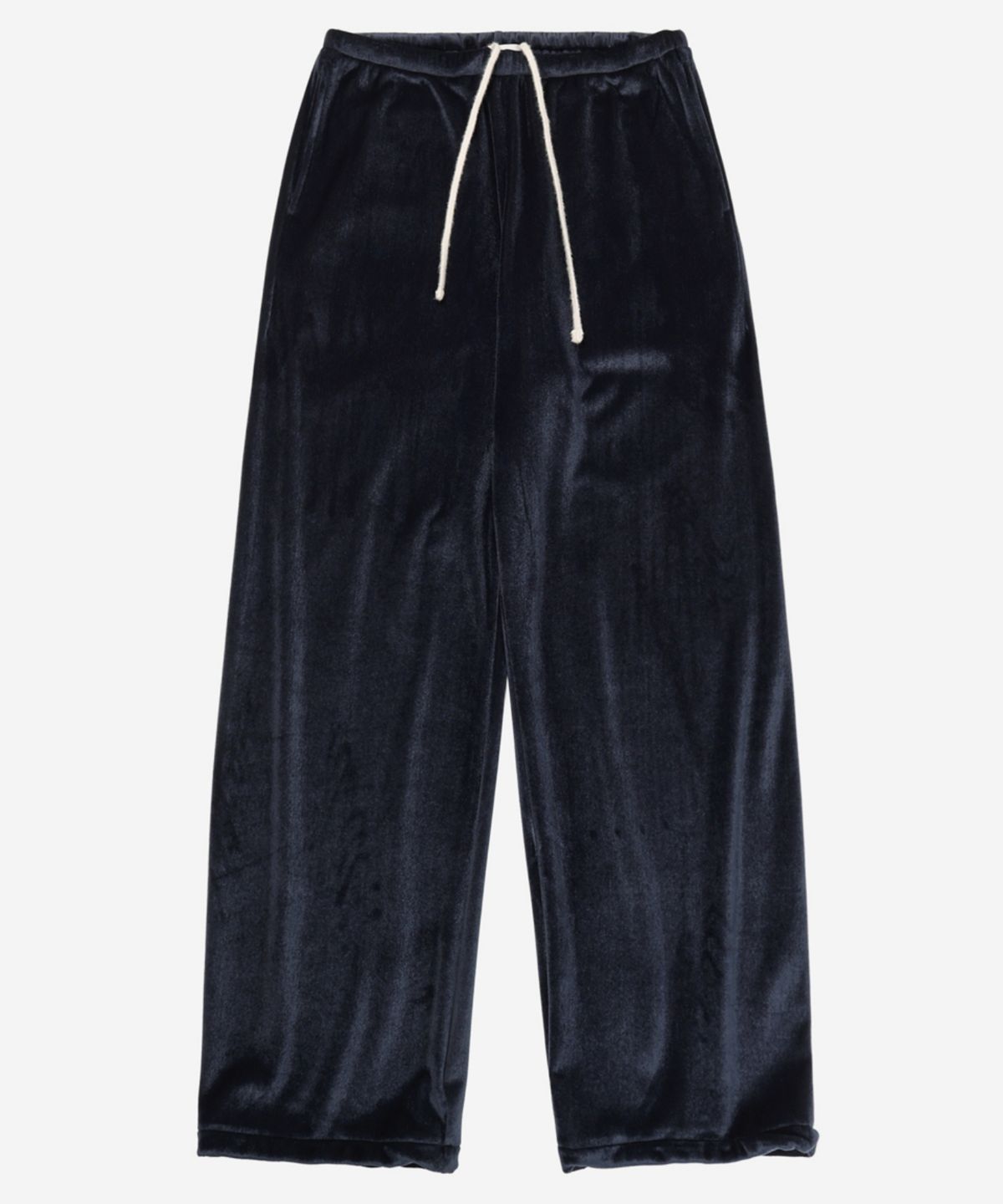 이어닝(YEARNING) COMFY VELVET EASY PANTS, MIDNIGHT