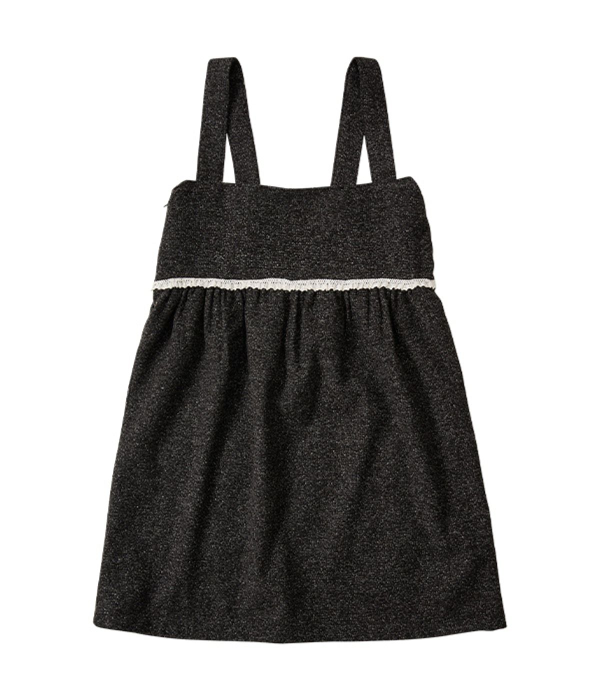 유쓰배쓰(YOUTHBATH) Buttoned Wool Sleeveless Dress_Charcoal