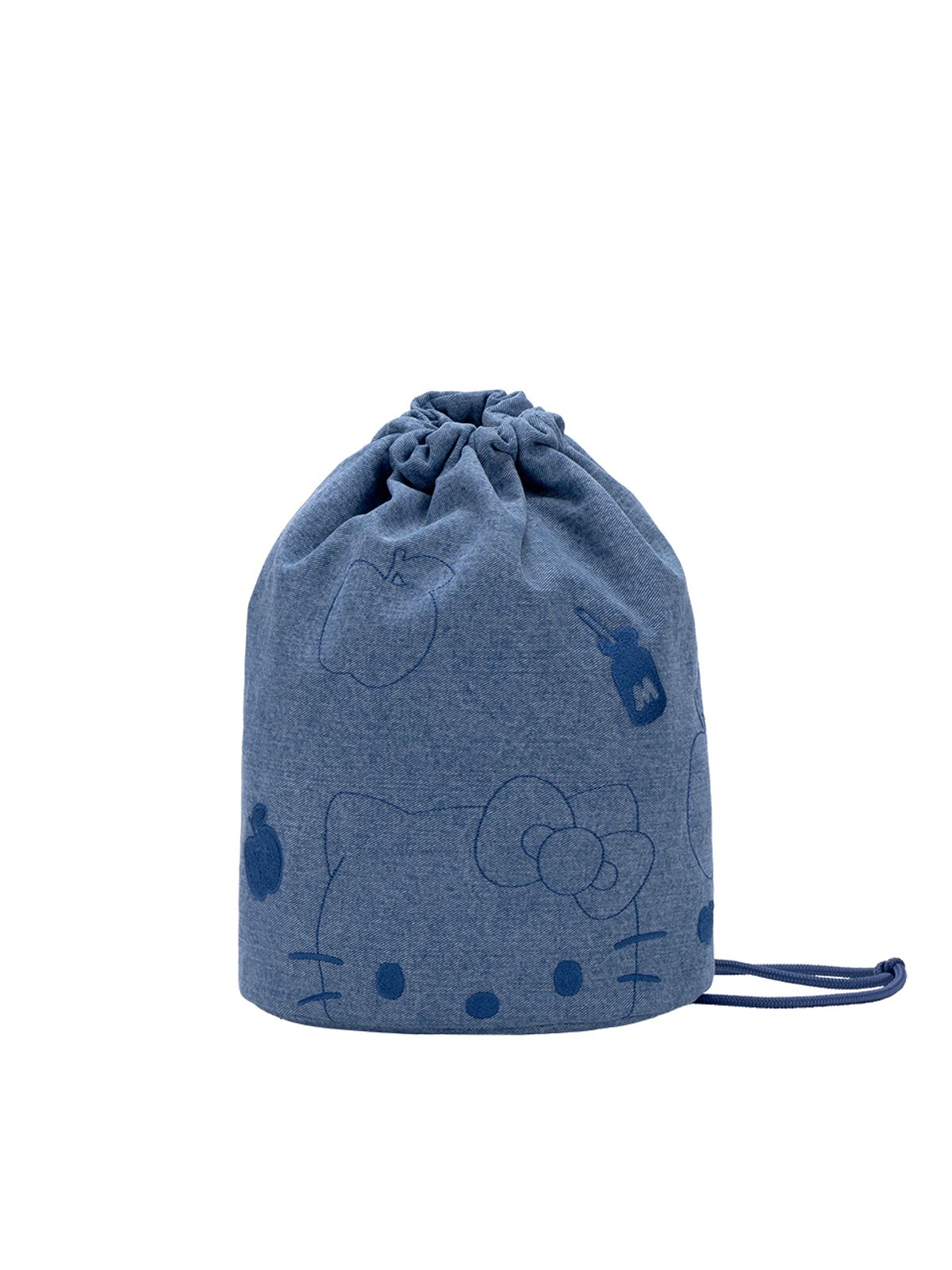 조셉앤스테이시(JOSEPH&STACEY) Denim String Backpack Hello Kitty Washed Blue
