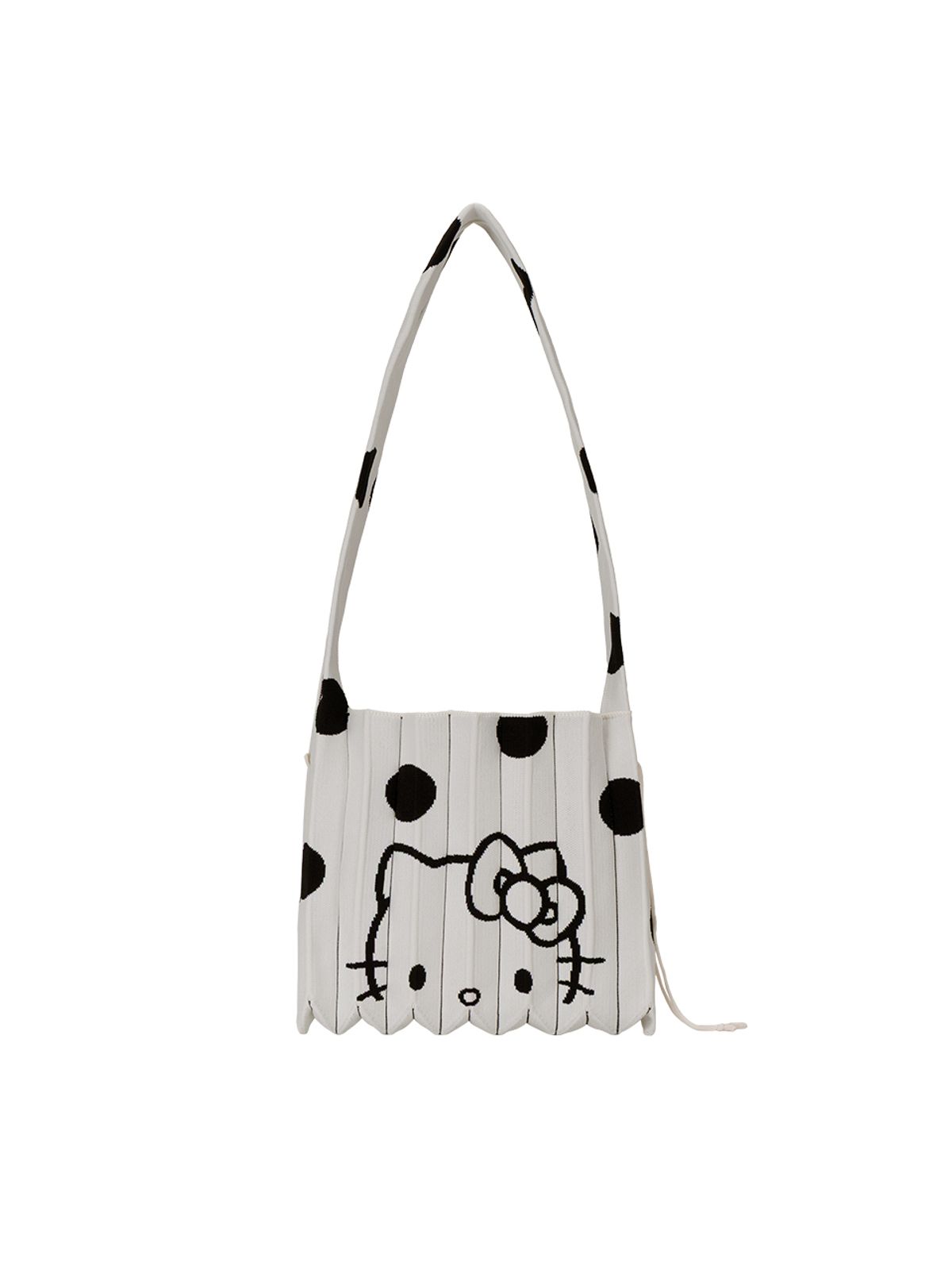 조셉앤스테이시(JOSEPH&STACEY) Lucky Pleats Knit Crossbody M Dot Hello Kitty (ALL)