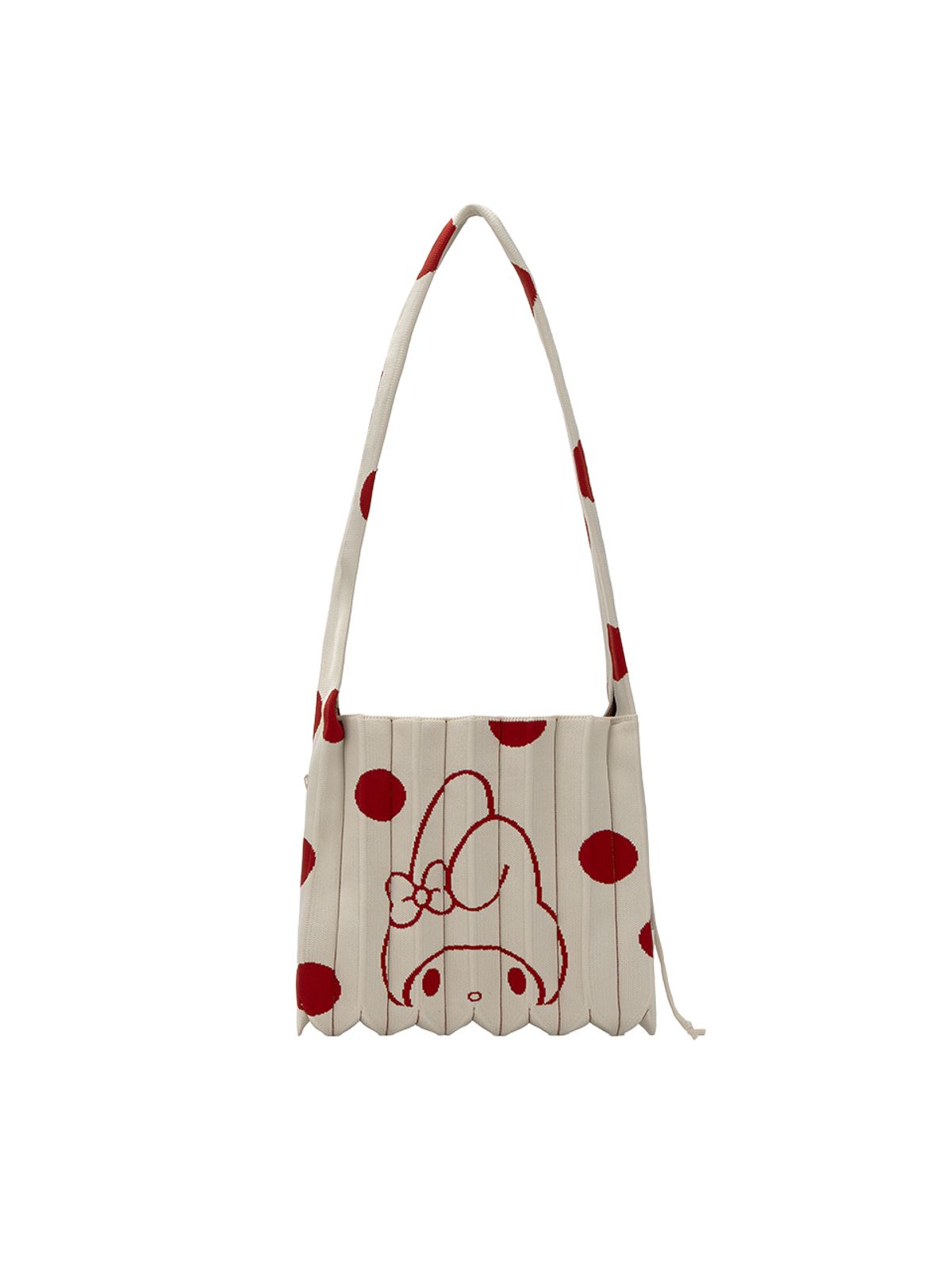 조셉앤스테이시(JOSEPH&STACEY) Lucky Pleats Knit Crossbody M Dot My Melody (ALL)
