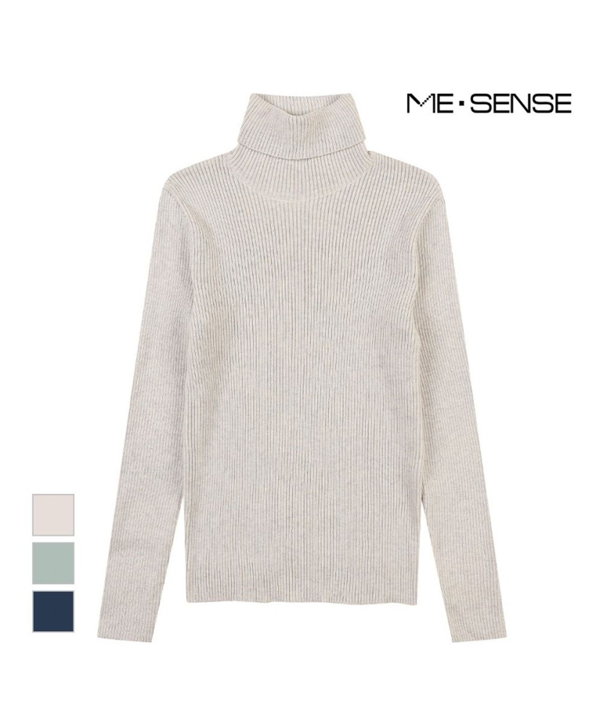 미센스(MESENSE) 목폴라 골지 니트_MB3YKNP601Z