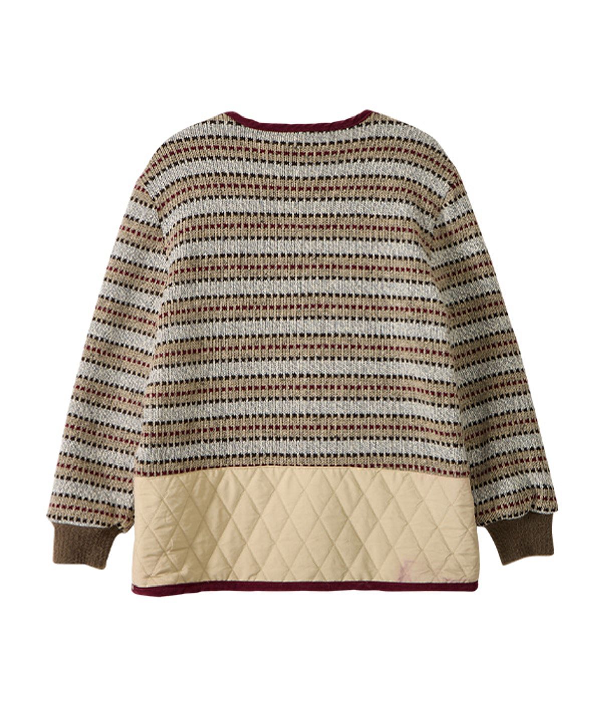 유쓰배쓰(YOUTHBATH) Knit Quilted Fleece Jumper