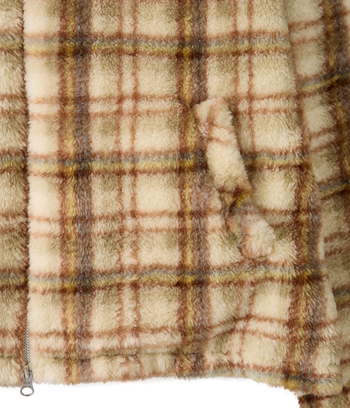 유쓰배쓰(YOUTHBATH) Check Fur Hood Jumper