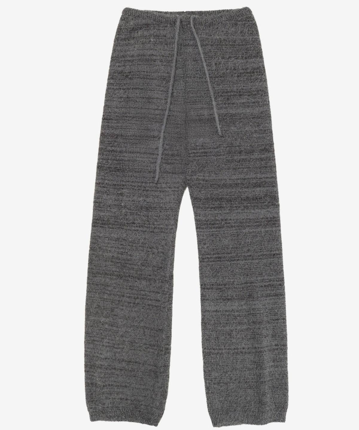 이어닝(YEARNING) HAIRY WOOL KNIT PANTS, MIX GREY
