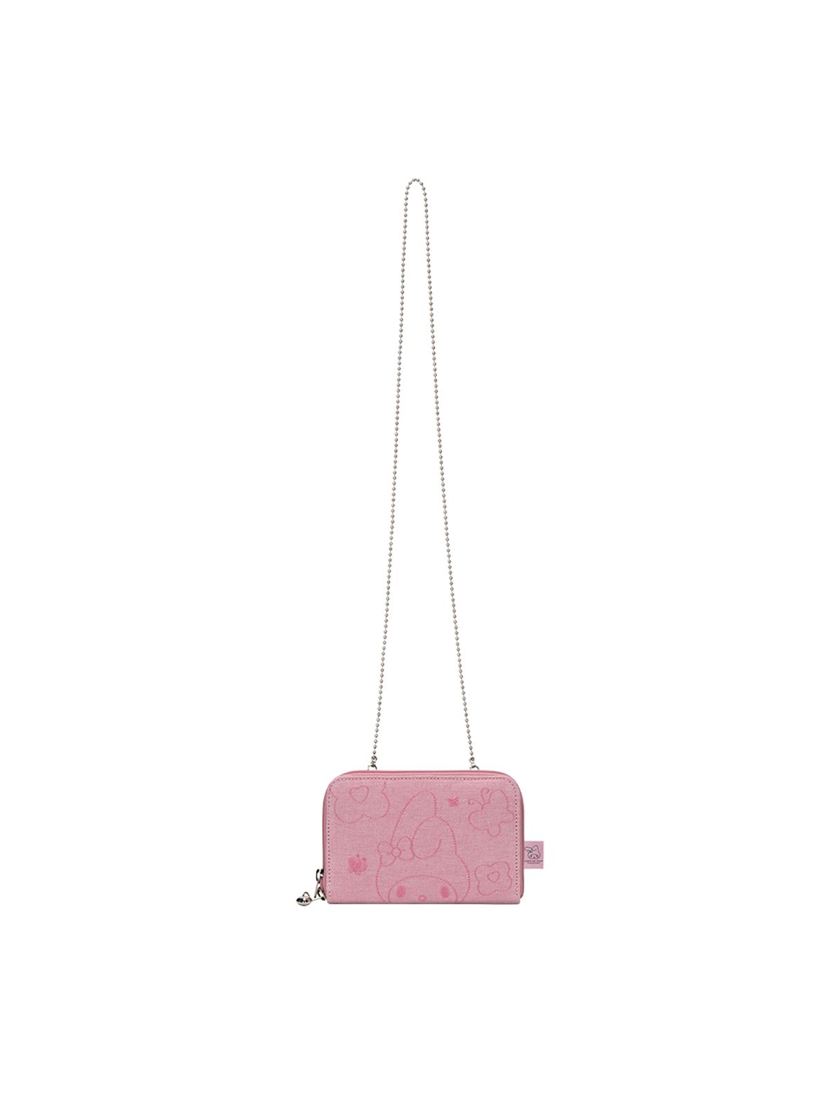 조셉앤스테이시(JOSEPH&STACEY) Denim Travel Cross Wallet My Melody Washed Pink