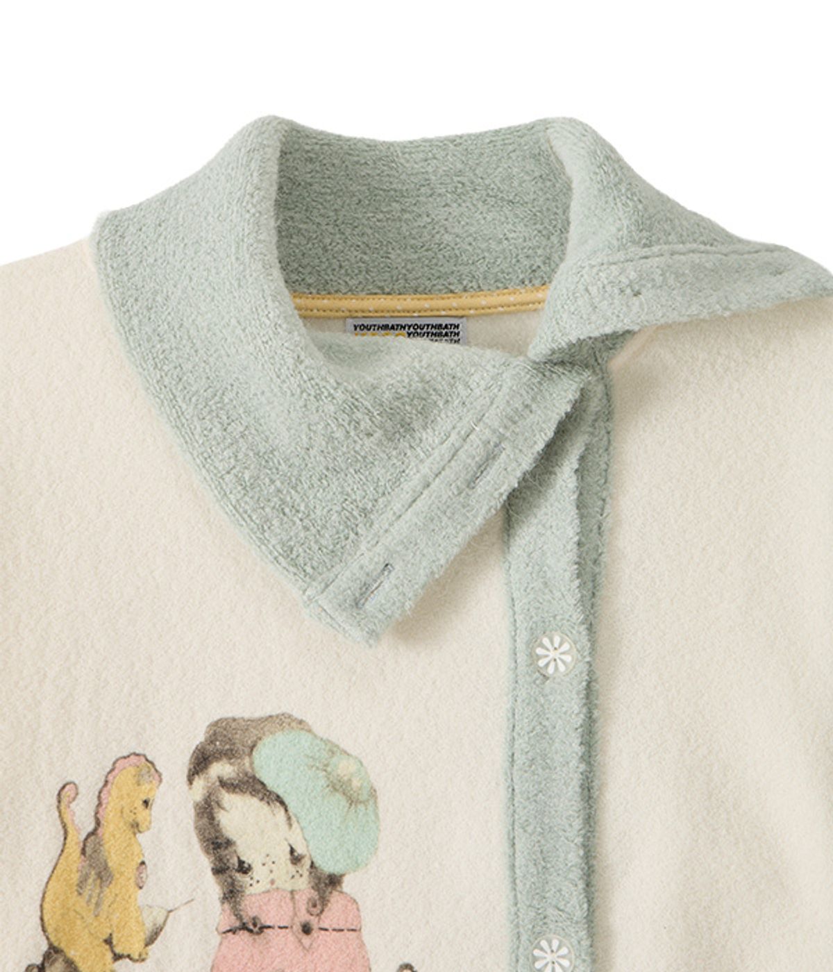 유쓰배쓰(YOUTHBATH) Slanted Button Cardigan
