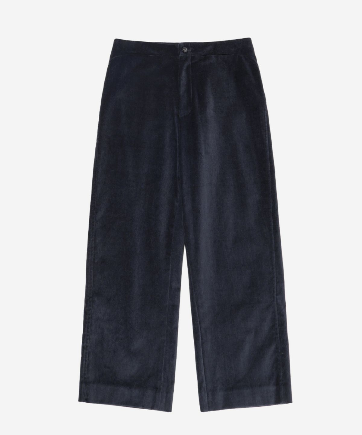 이어닝(YEARNING) REALAX VELVET CAPRI PANTS, MIDNIGHT