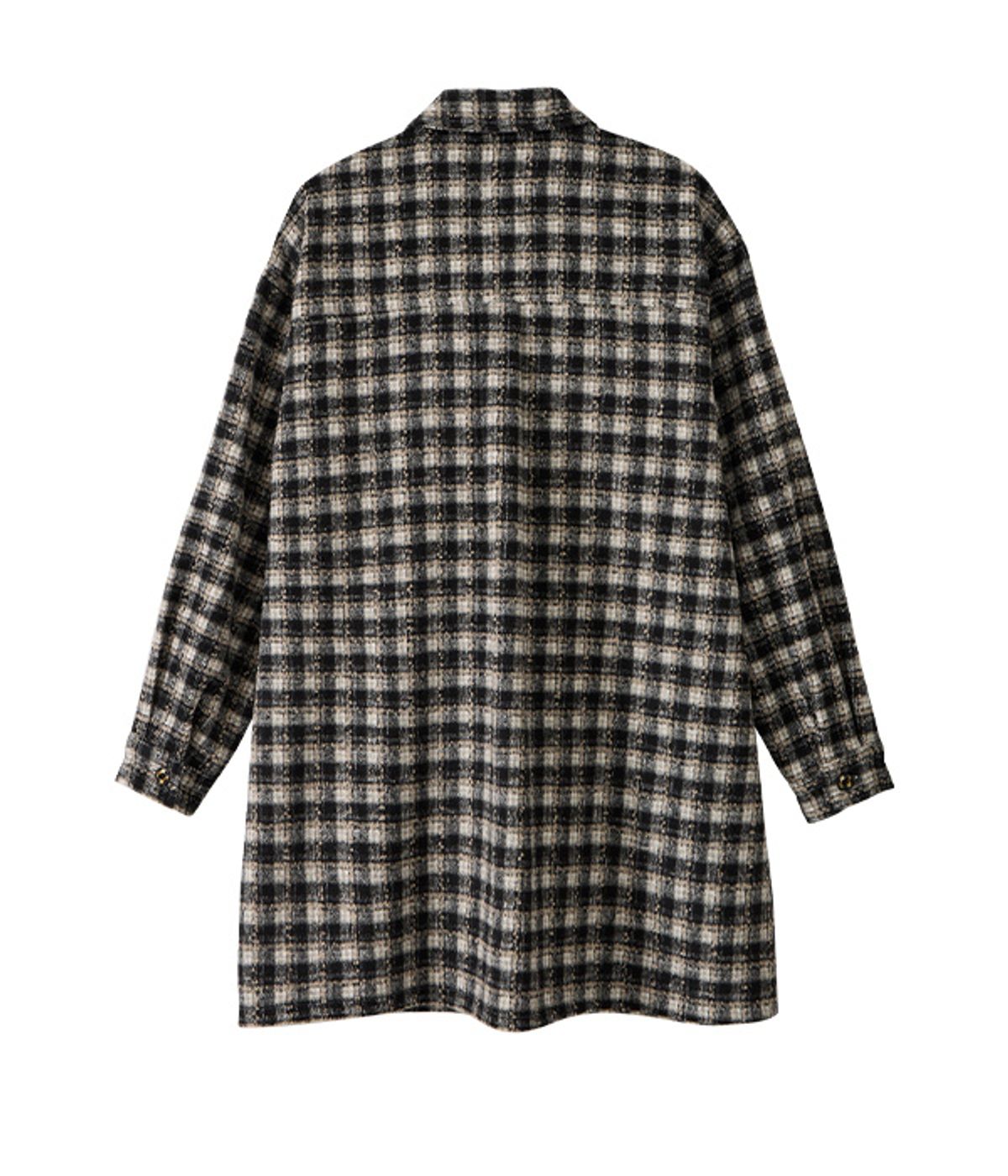 유쓰배쓰(YOUTHBATH) Bib Front Check Overshirt_Black