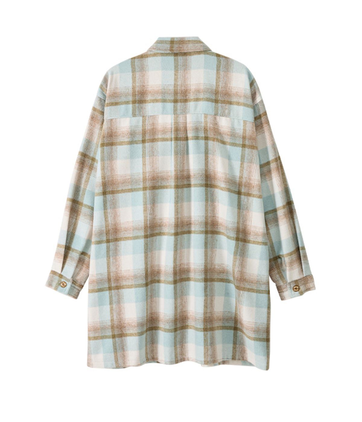유쓰배쓰(YOUTHBATH) Bib Front Check Overshirt_Mint