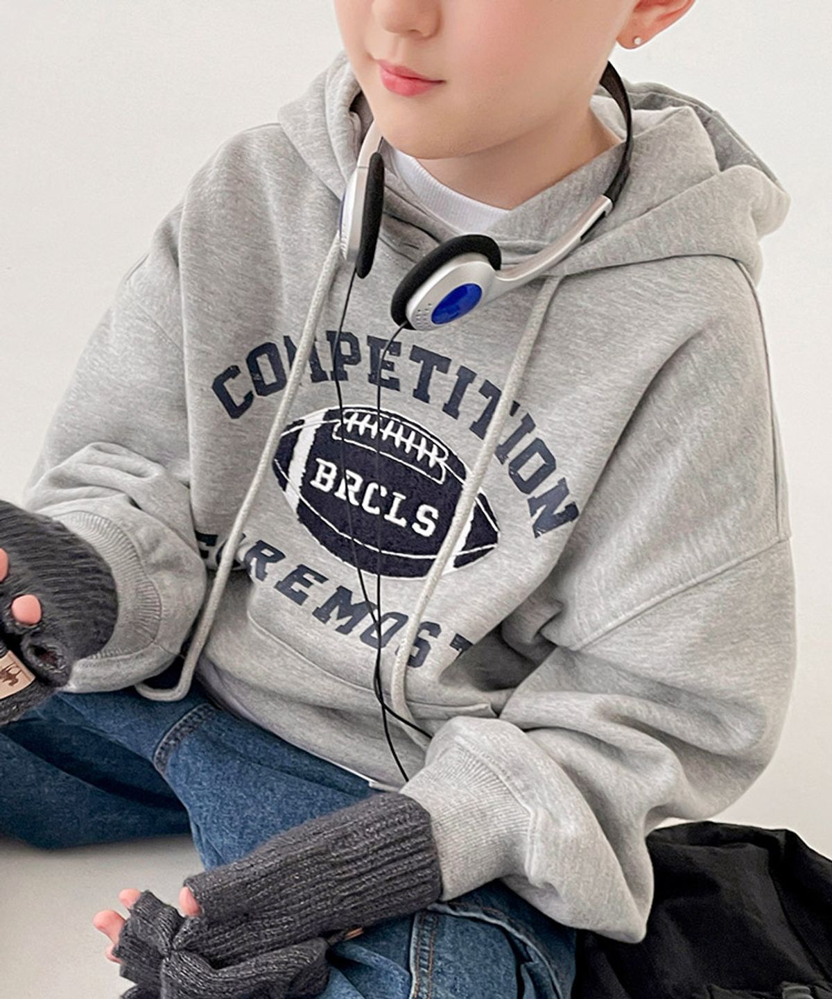 베리클로젯(BERRYCLOSET) [기모] 럭비 모스트 후드티
