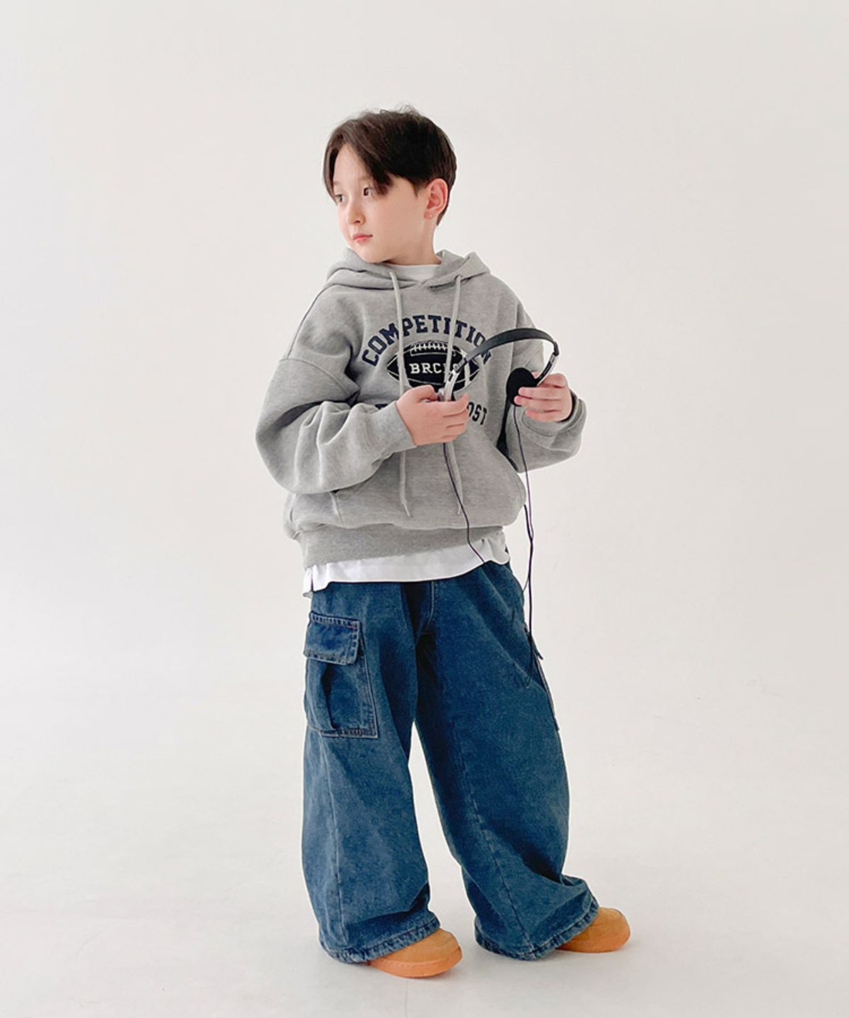 베리클로젯(BERRYCLOSET) [기모] 럭비 모스트 후드티