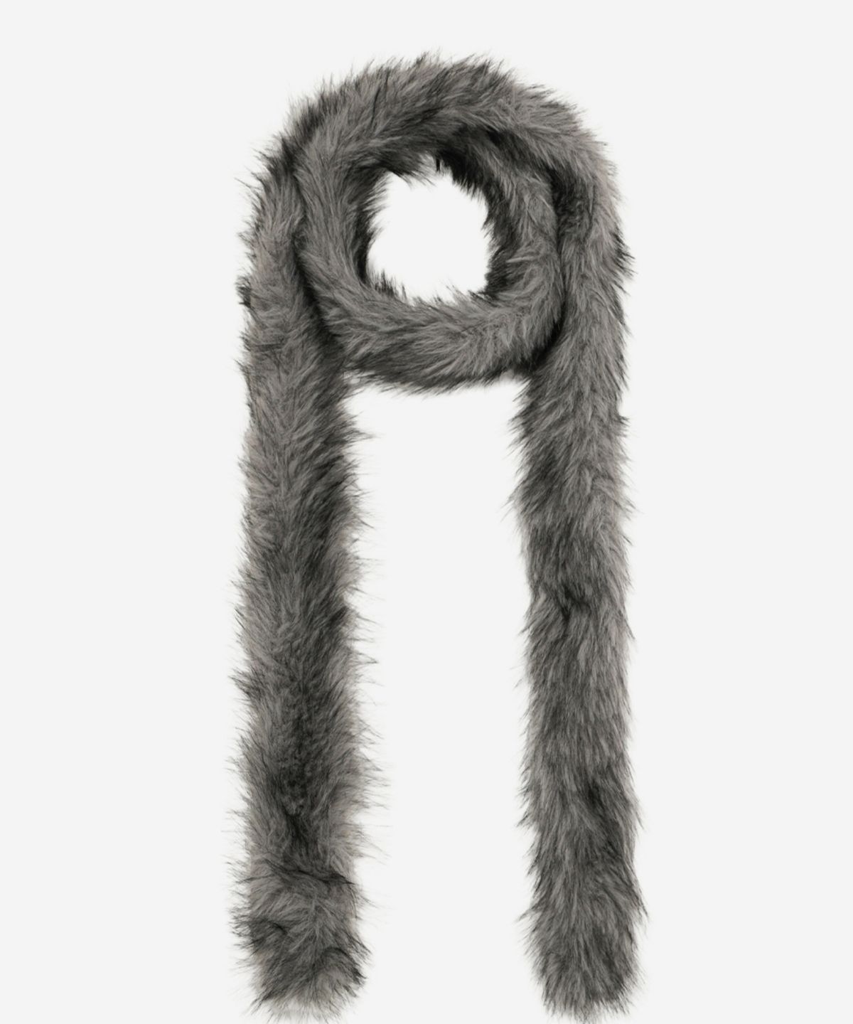 이어닝(YEARNING) FUR LONG MUFFLER, SHADOW