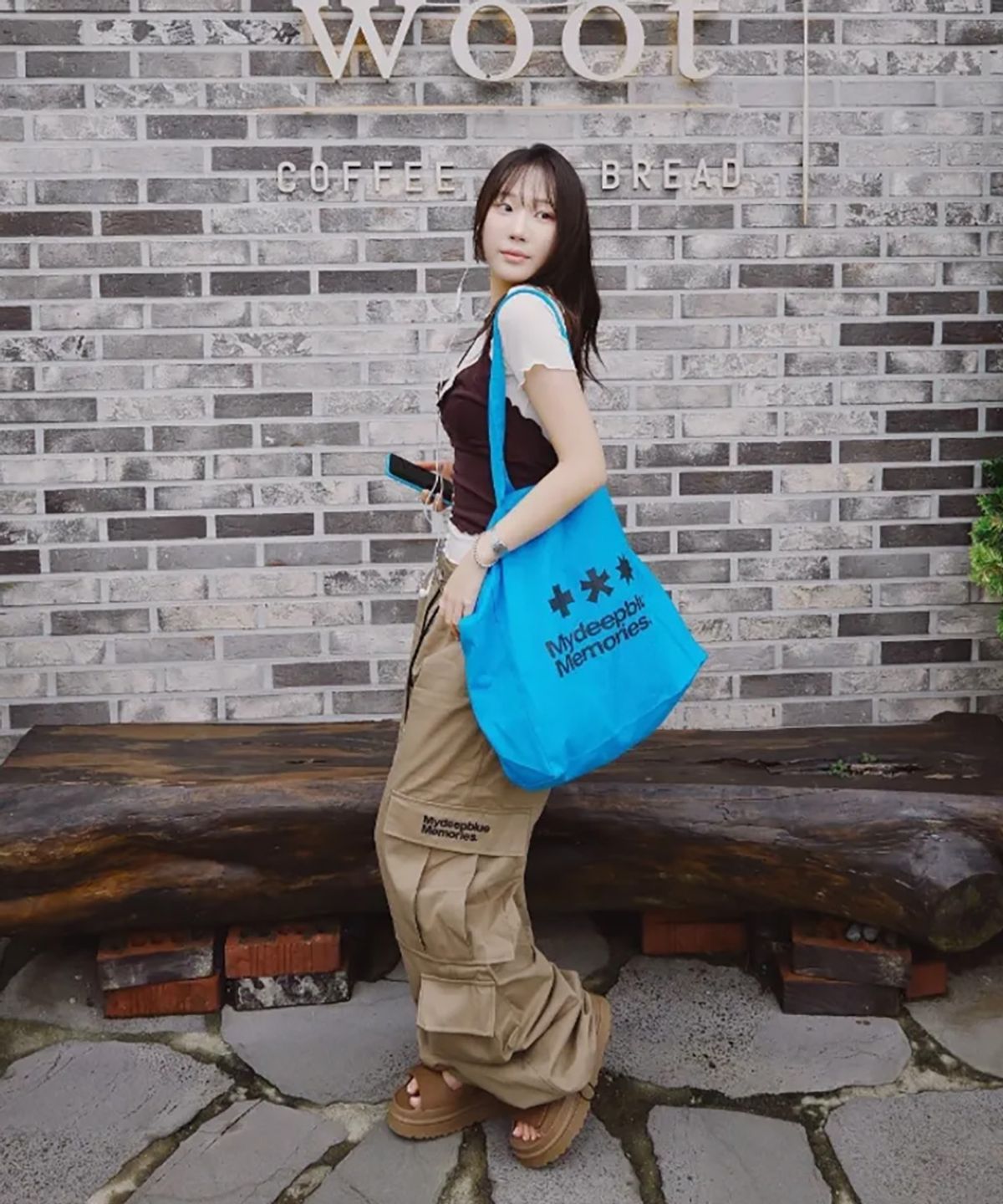 마이딥블루메모리즈(MY DEEP BLUE MEMORIES) (PT) MM WIDE MULTI CARGO PANTS(BEIGE)