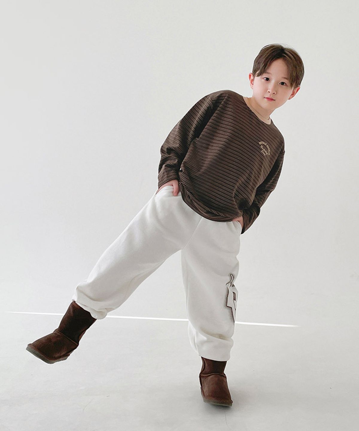 베리클로젯(BERRYCLOSET) [기모] 스퀴드 크루 조거 팬츠
