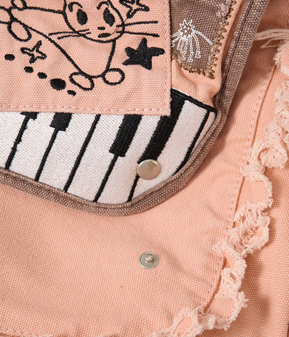 유쓰배쓰(YOUTHBATH) Damage Washed Cross Bag_Coral