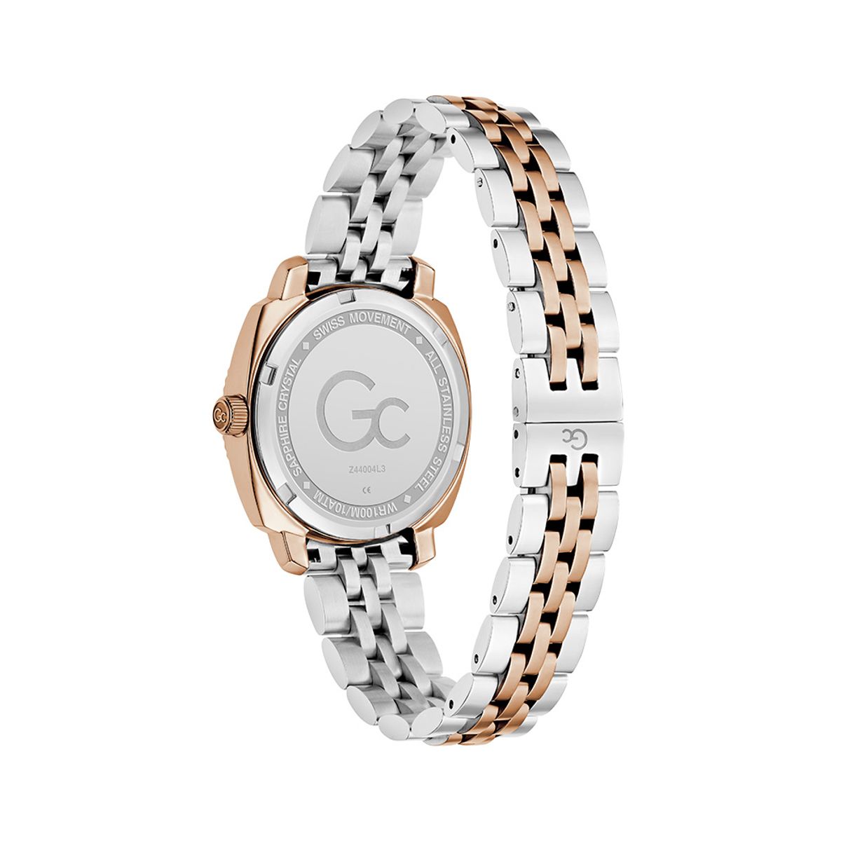 지씨시계(GCWATCH) 투톤 그린 플레어 쿠션 레이디 (Z44004L3) 여성시계