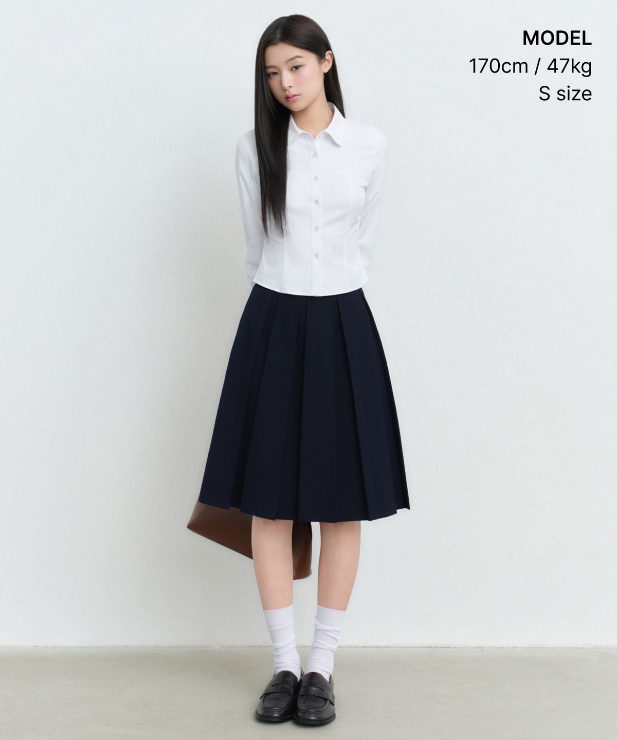 무신사 스탠다드 우먼(MUSINSA STANDARD WOMAN) 우먼즈 뷔스티에 크롭 셔츠 [화이트]