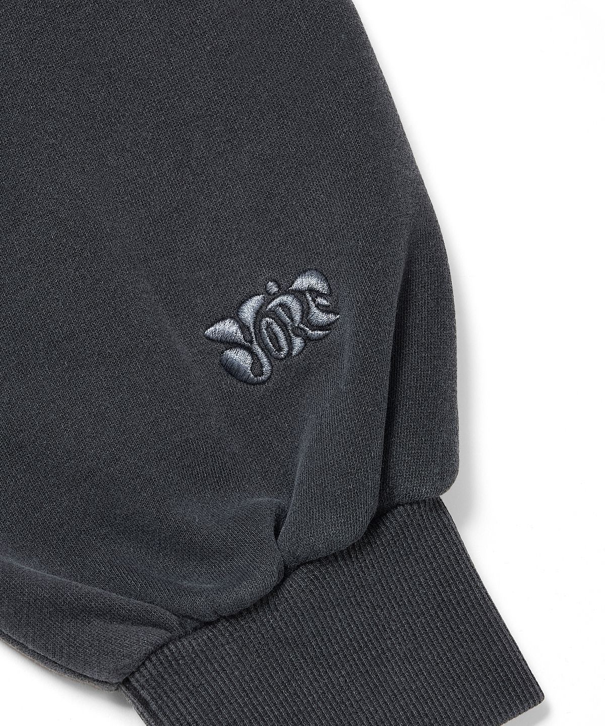 욜프(YORF) YORF HOODIE PIGMENT DYEING MASTER RABBIT CHARCOAL 욜프 후드티 피그먼트 다잉 마스터 래빗 차콜