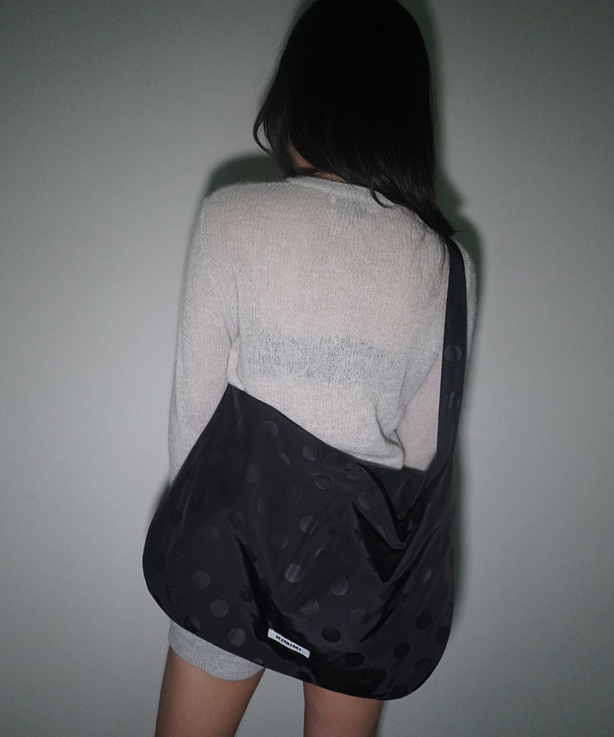 키미미(KIMIMI) 도트 데이백 블랙