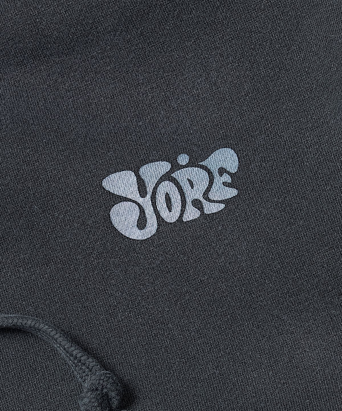욜프(YORF) YORF ZIP-UP HOODIE PIGMENT DYEING GLORY CHARCOAL 욜프 후드집업 피그먼트 다잉 글로리 차콜
