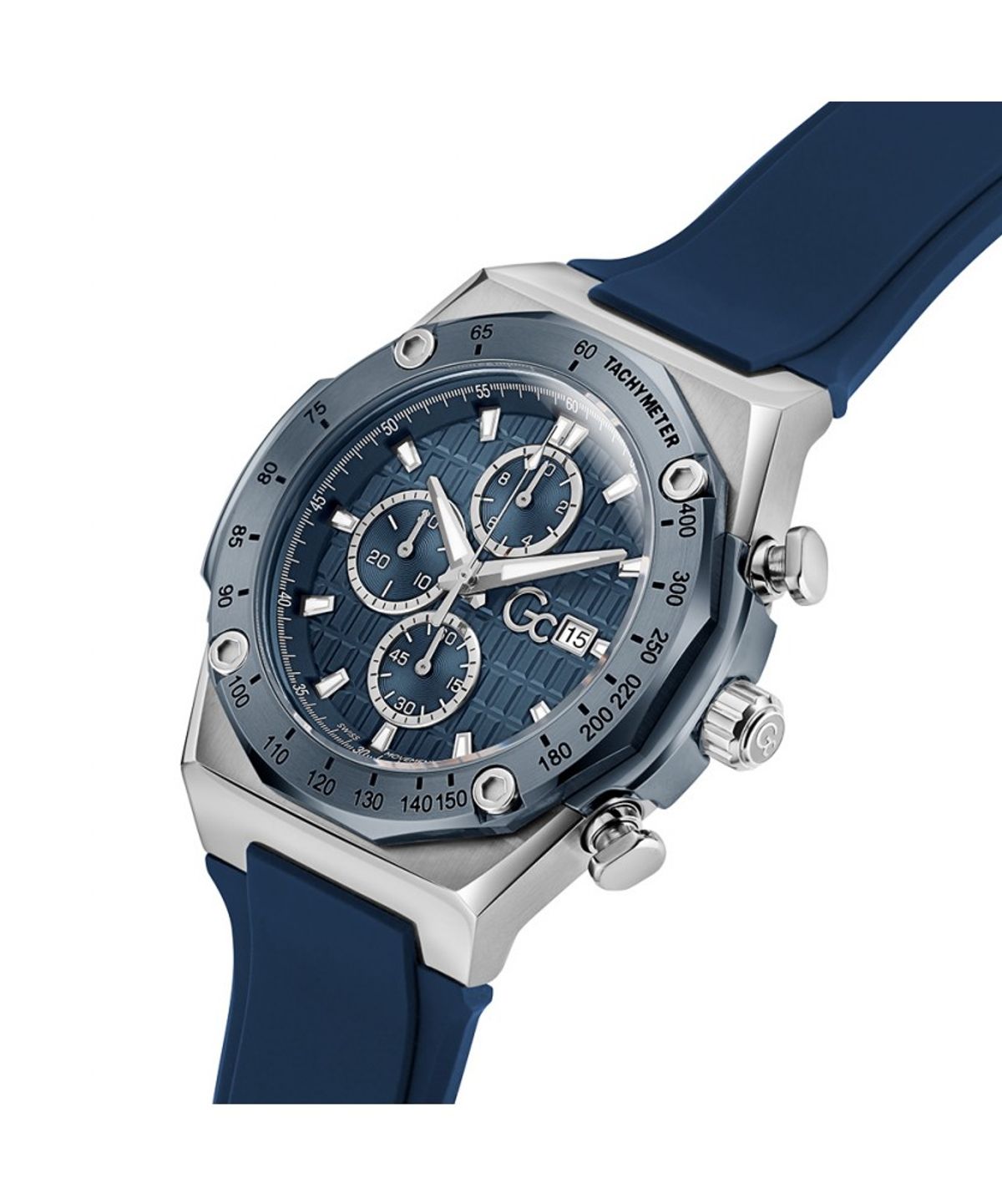 지씨시계(GCWATCH) 블루 아이돌스포츠 실리콘 (Z68003G7) 남성시계