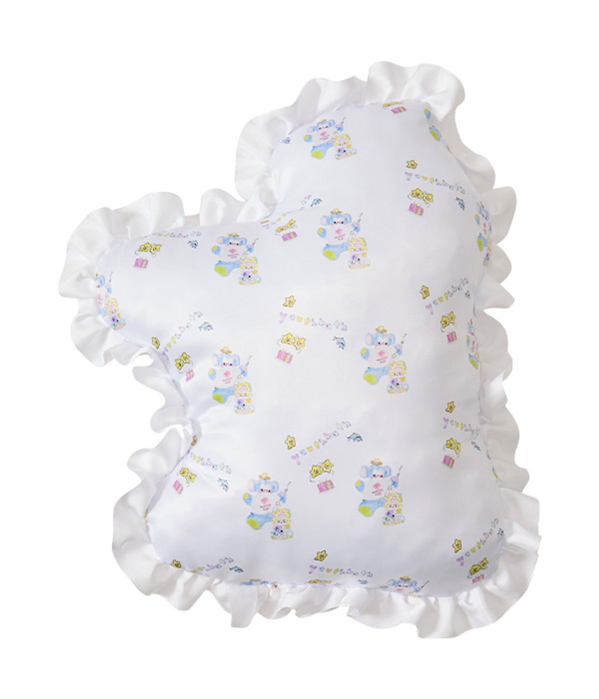 유쓰배쓰(YOUTHBATH) Frilled Shiny Graphic Cushion