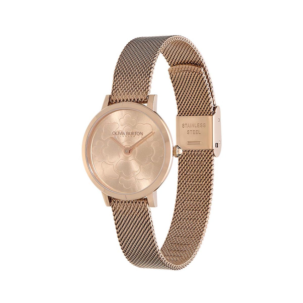 올리비아버튼(OLIVIA BURTON) Ultra Slim Florals Rose Gold (24000059) 여성시계