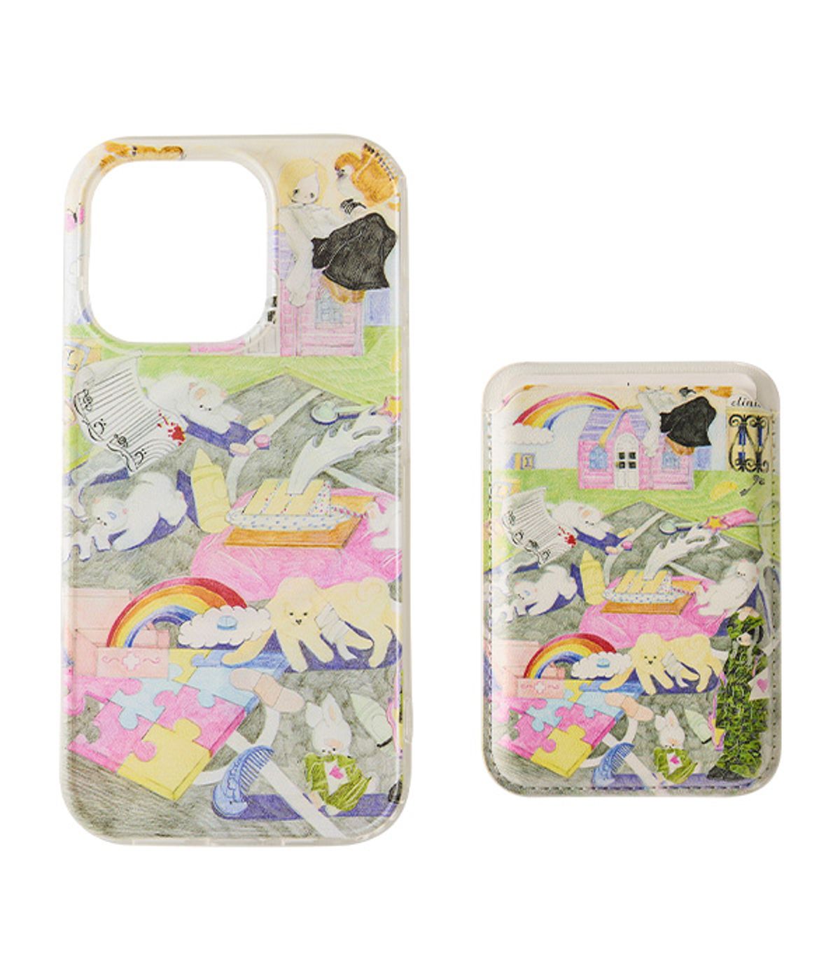 유쓰배쓰(YOUTHBATH) MagSafe Card Wallet Phone Case_Dream Garden