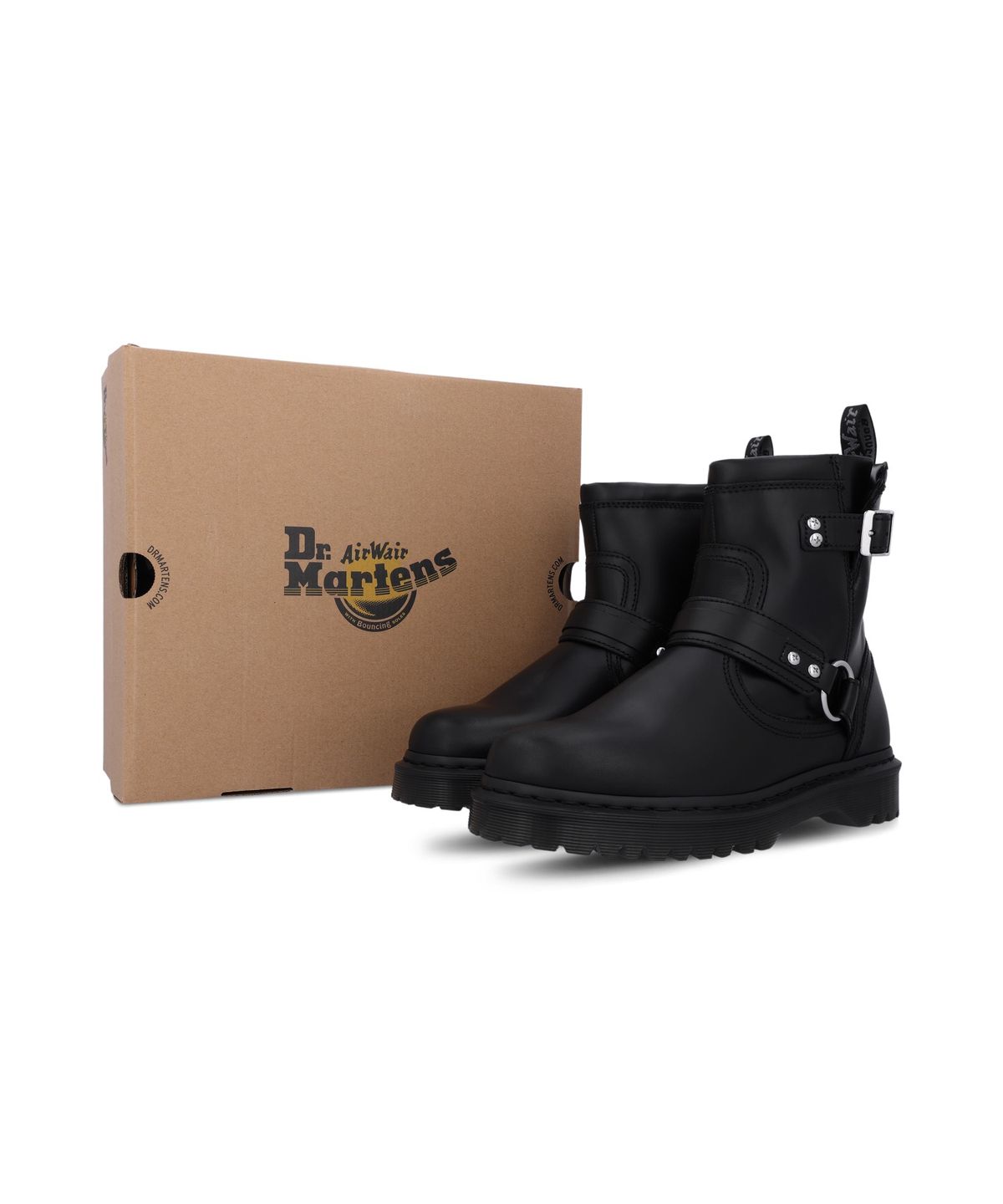 닥터마틴(DR.MARTENS) 애니스톤 하네스 앵클 부츠 - 블랙 올리언스 / 42583001