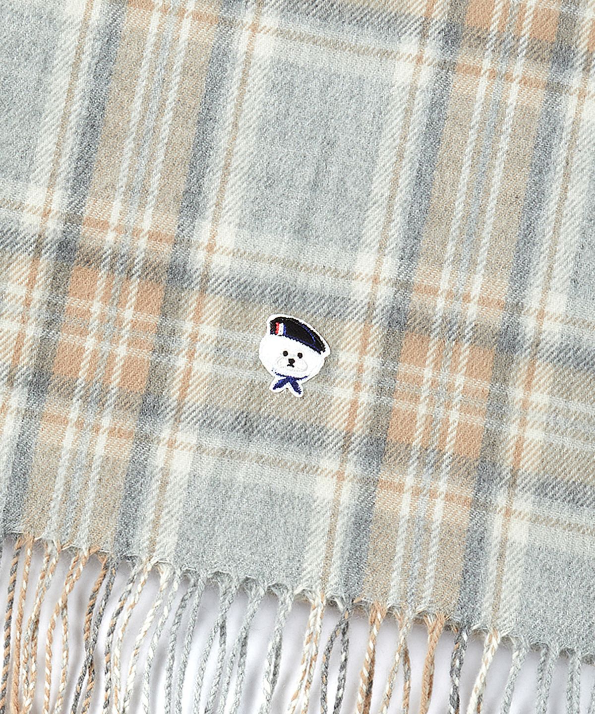 비욘드클로젯(BEYOND CLOSET) ILP 클래식 베이직 체크 머플러 베이지