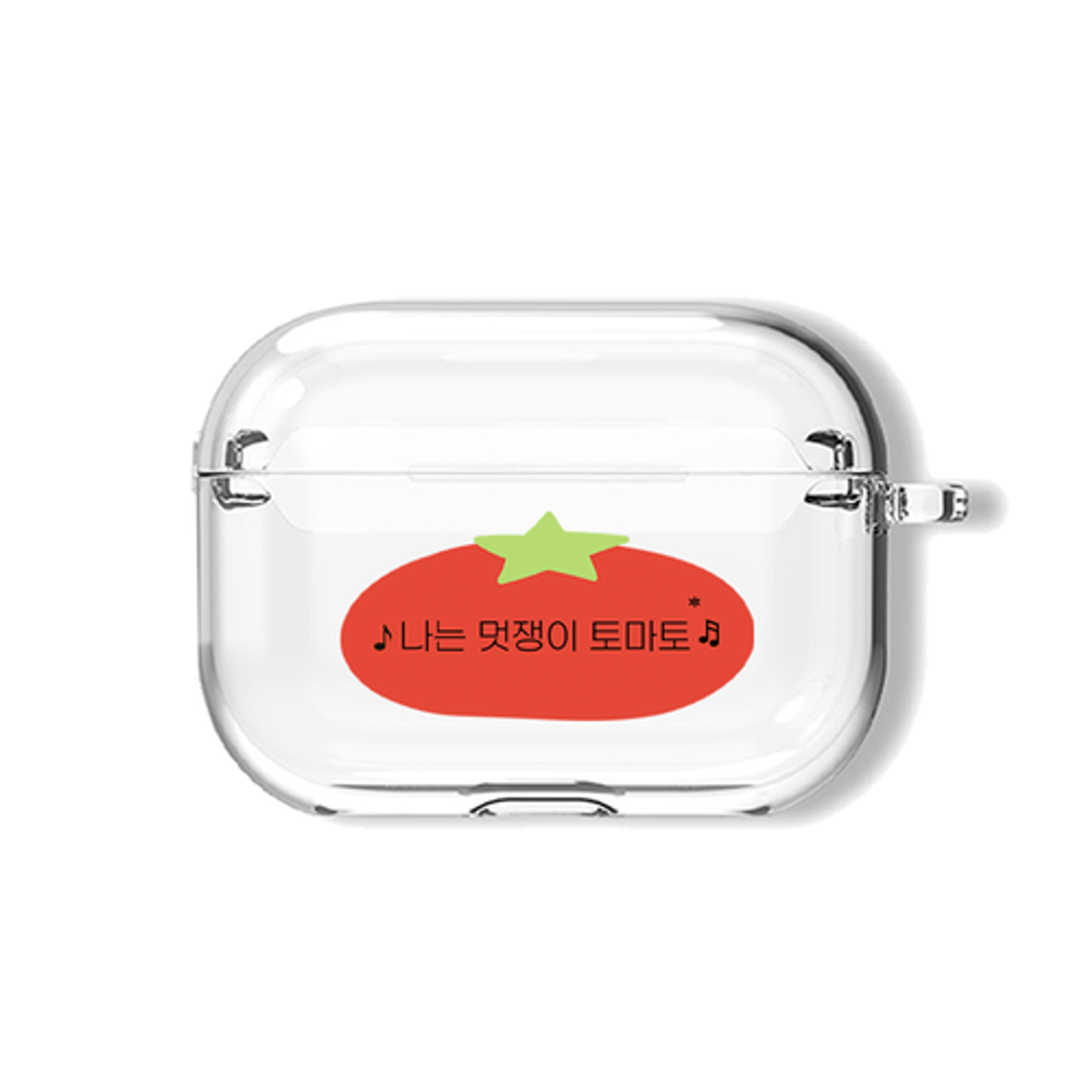 이레케이스앤굿즈(IRECASEGOODS) 멋쟁이 토마토 에어팟 1세대 2세대 3세대 4세대 에어팟프로 프로2 프로3 버즈2 버즈3 버즈4 투명하드 케이스