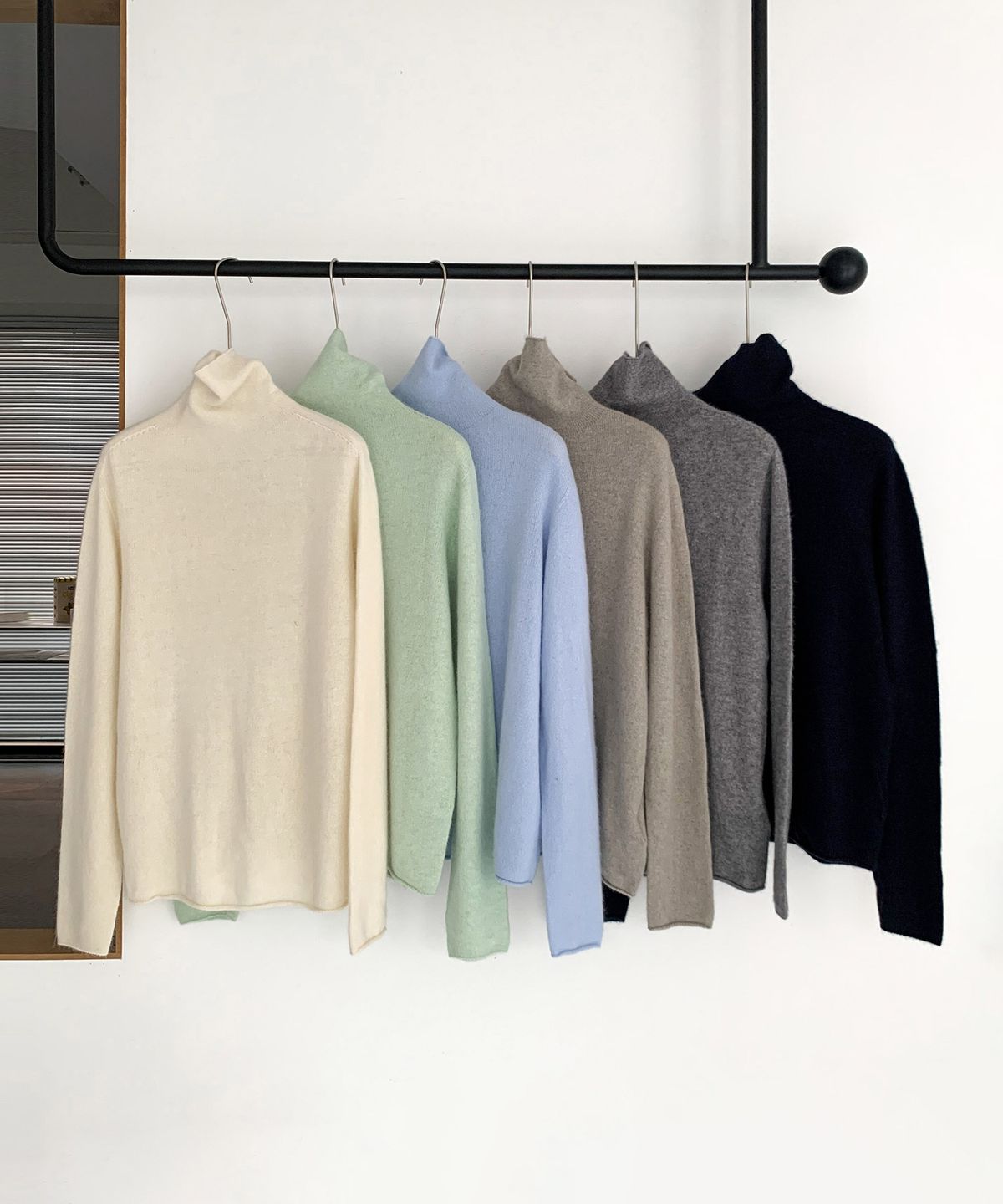 바스카라(VASCARA) Snug Raccoon Turtleneck Knitwear (6colors)