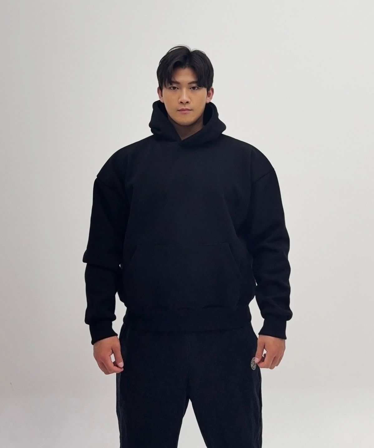 바벨웍스(BARBELLWORKS) 헤비 고중량 이중지 후드티셔츠