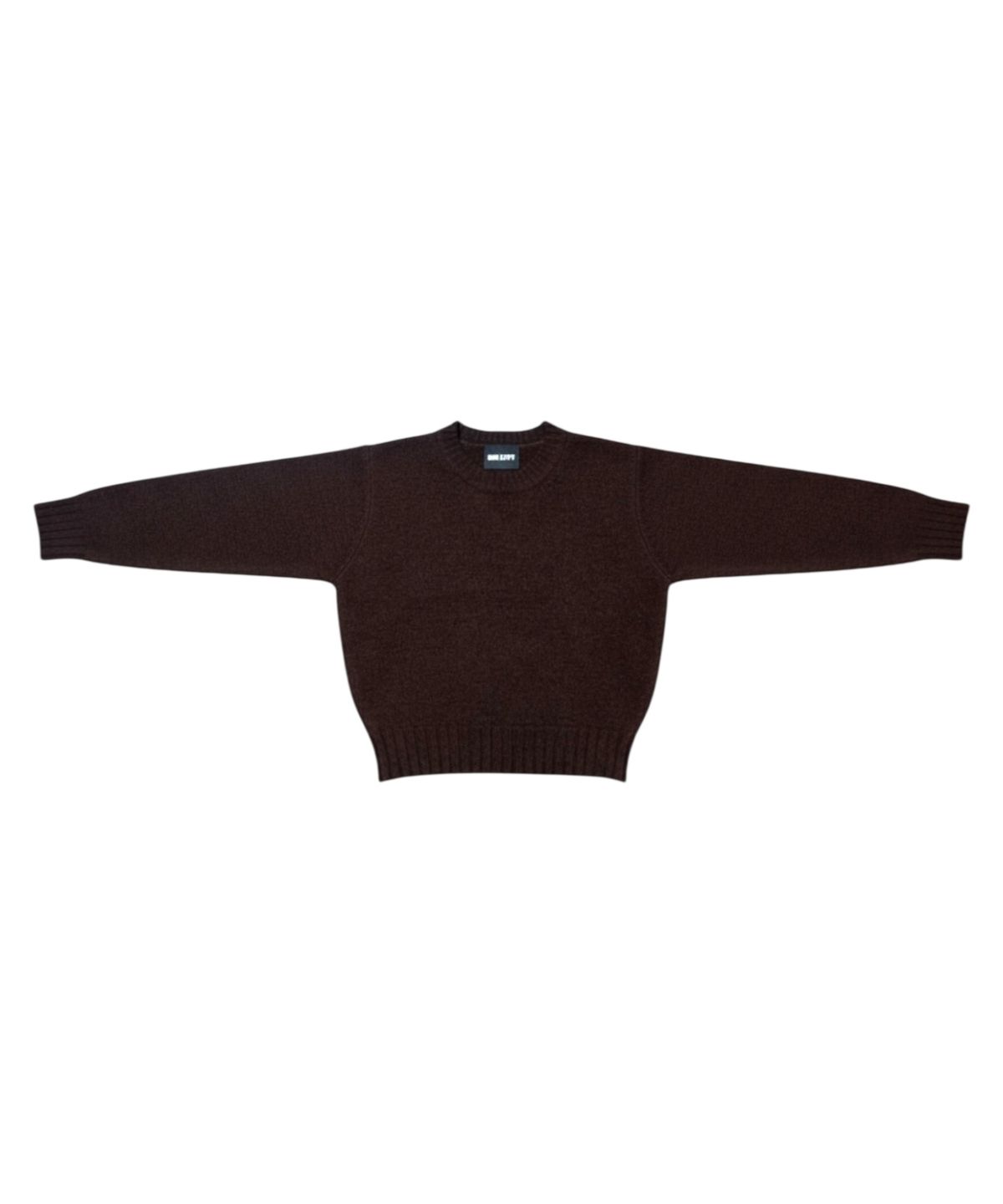 본슬리피(BORN SLIPPY) Soft Touch Crew Sweater (Brown)