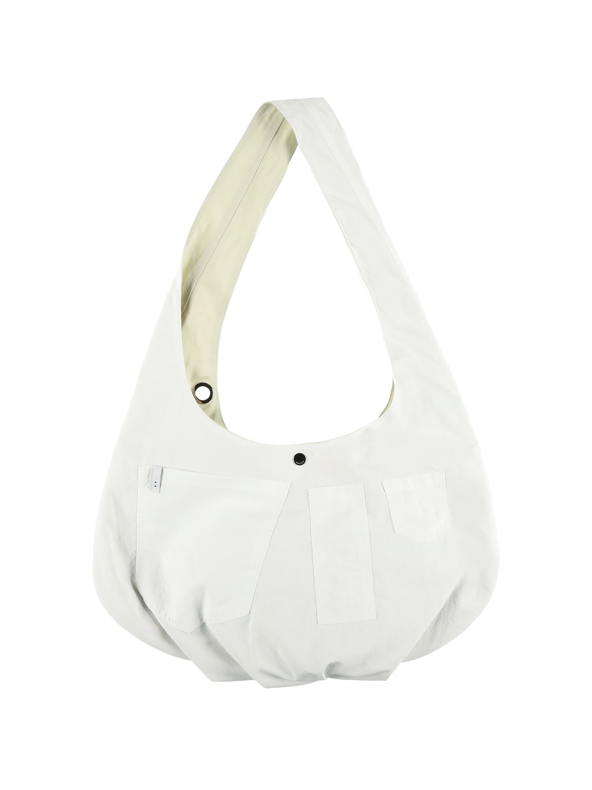 온스카(ONSKA) REVERSIBLE POCKET BAG (LIGHT YELLOW & WHITE)