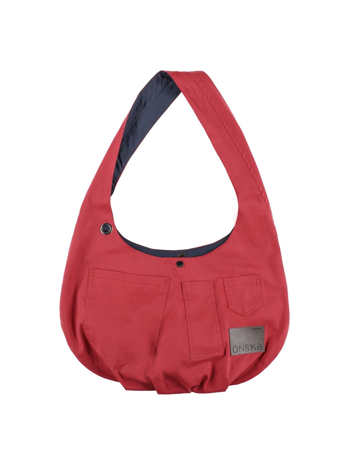 온스카(ONSKA) REVERSIBLE POCKET BAG (RED & NAVY)
