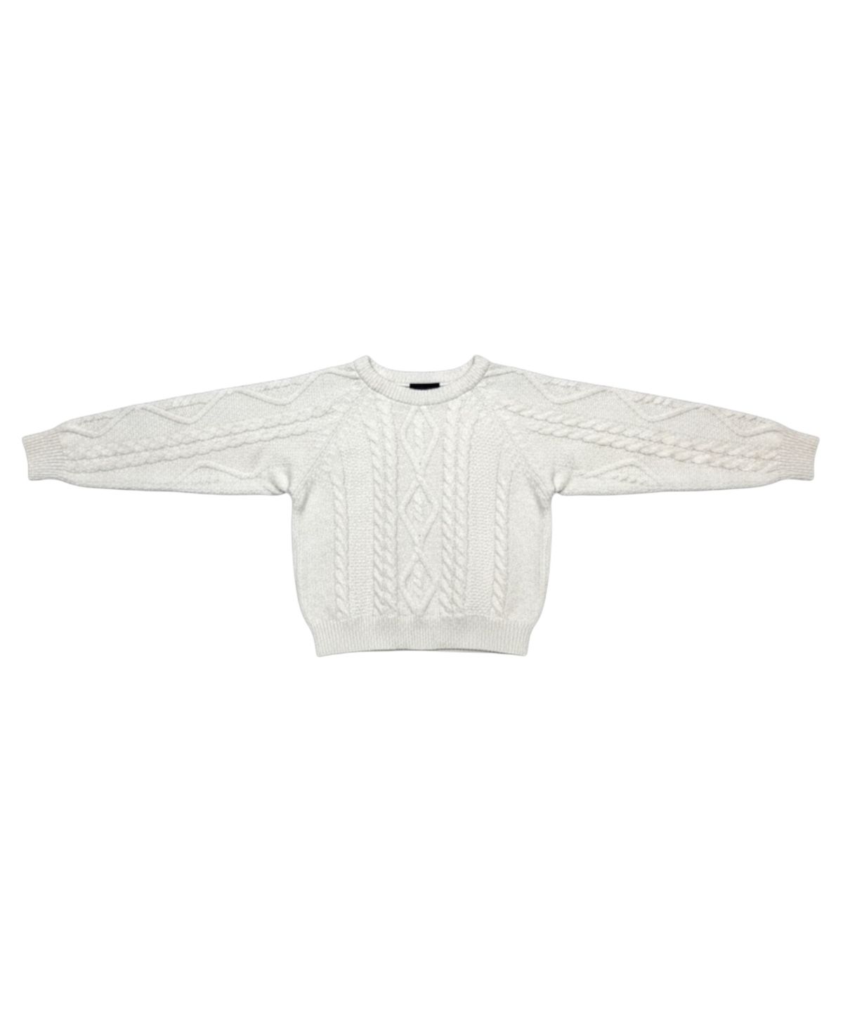본슬리피(BORN SLIPPY) Soft Wool Cable Knit Sweater (Ivory)