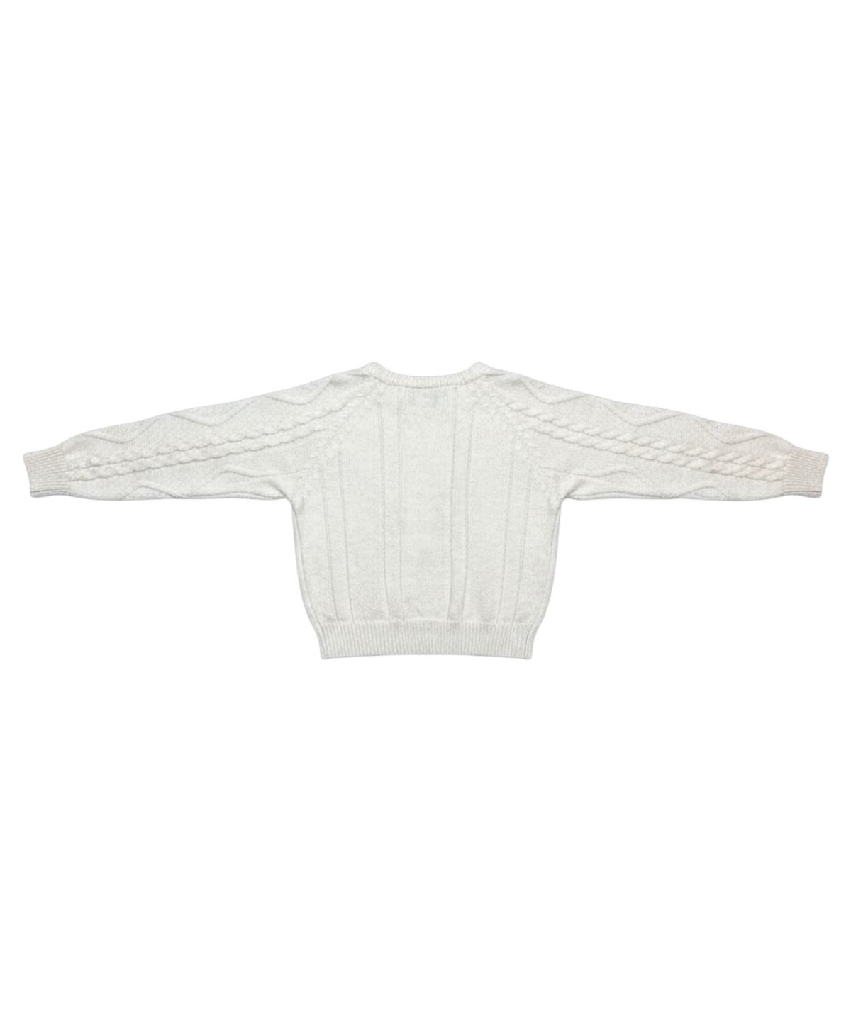 본슬리피(BORN SLIPPY) Soft Wool Cable Knit Sweater (Ivory)
