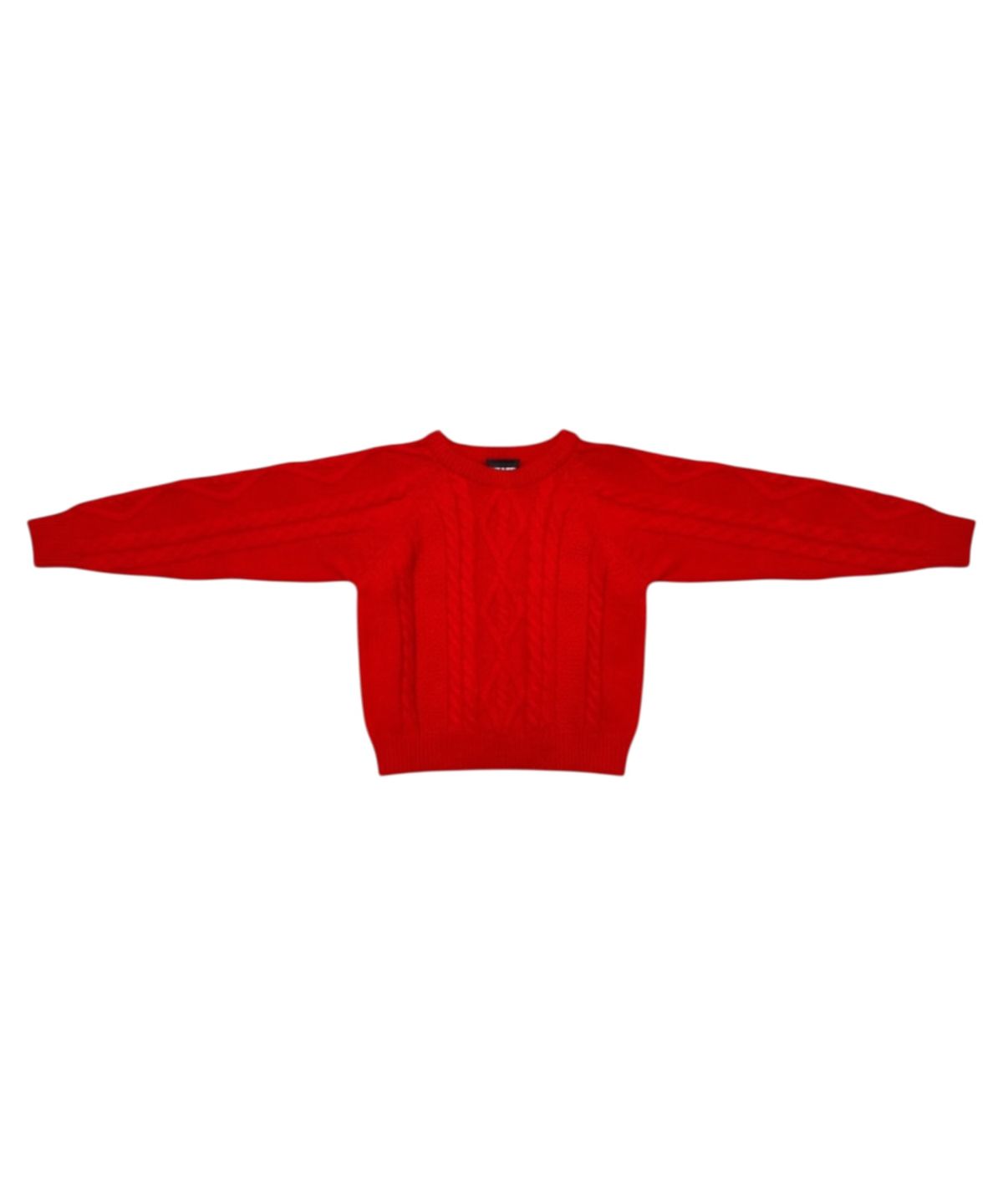 본슬리피(BORN SLIPPY) Soft Wool Cable Knit Sweater (Red)
