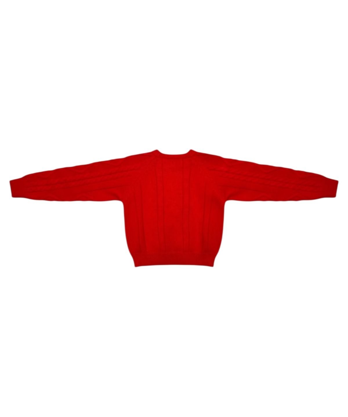 본슬리피(BORN SLIPPY) Soft Wool Cable Knit Sweater (Red)