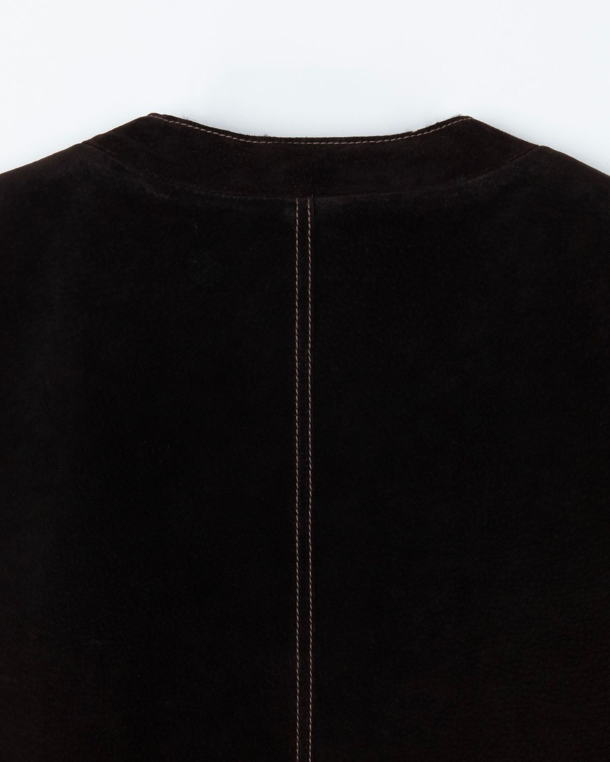 디앤드퀘스천(THEENDQUESTION) Pigskin vest / BROWN