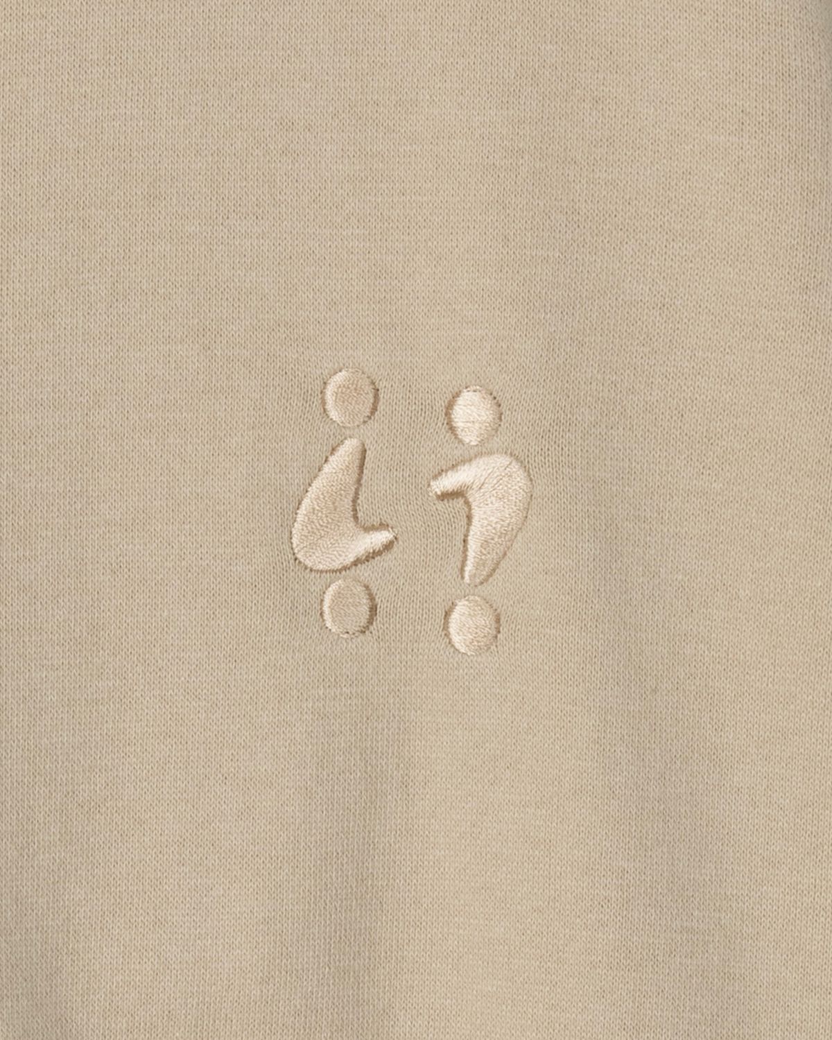 디앤드퀘스천(THEENDQUESTION) Half crewneck sweatshirt / BEIGE