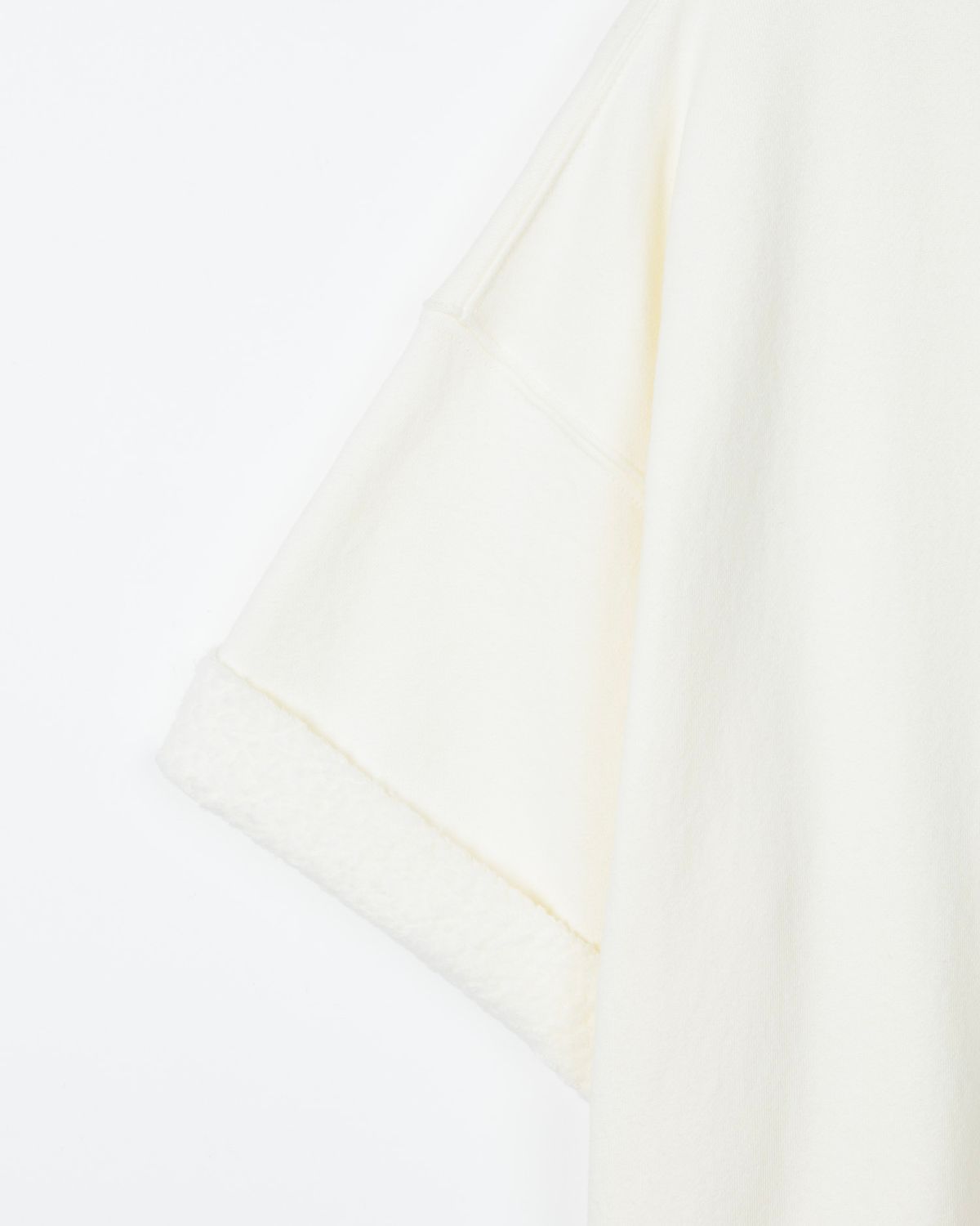 디앤드퀘스천(THEENDQUESTION) Half crewneck sweatshirt / IVORY