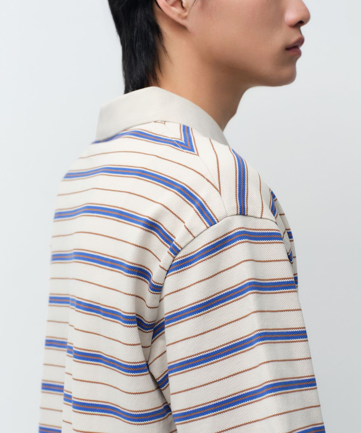 무신사 스탠다드(MUSINSA STANDARD) 멀티 스트라이프 폴로 셔츠 [에크루]