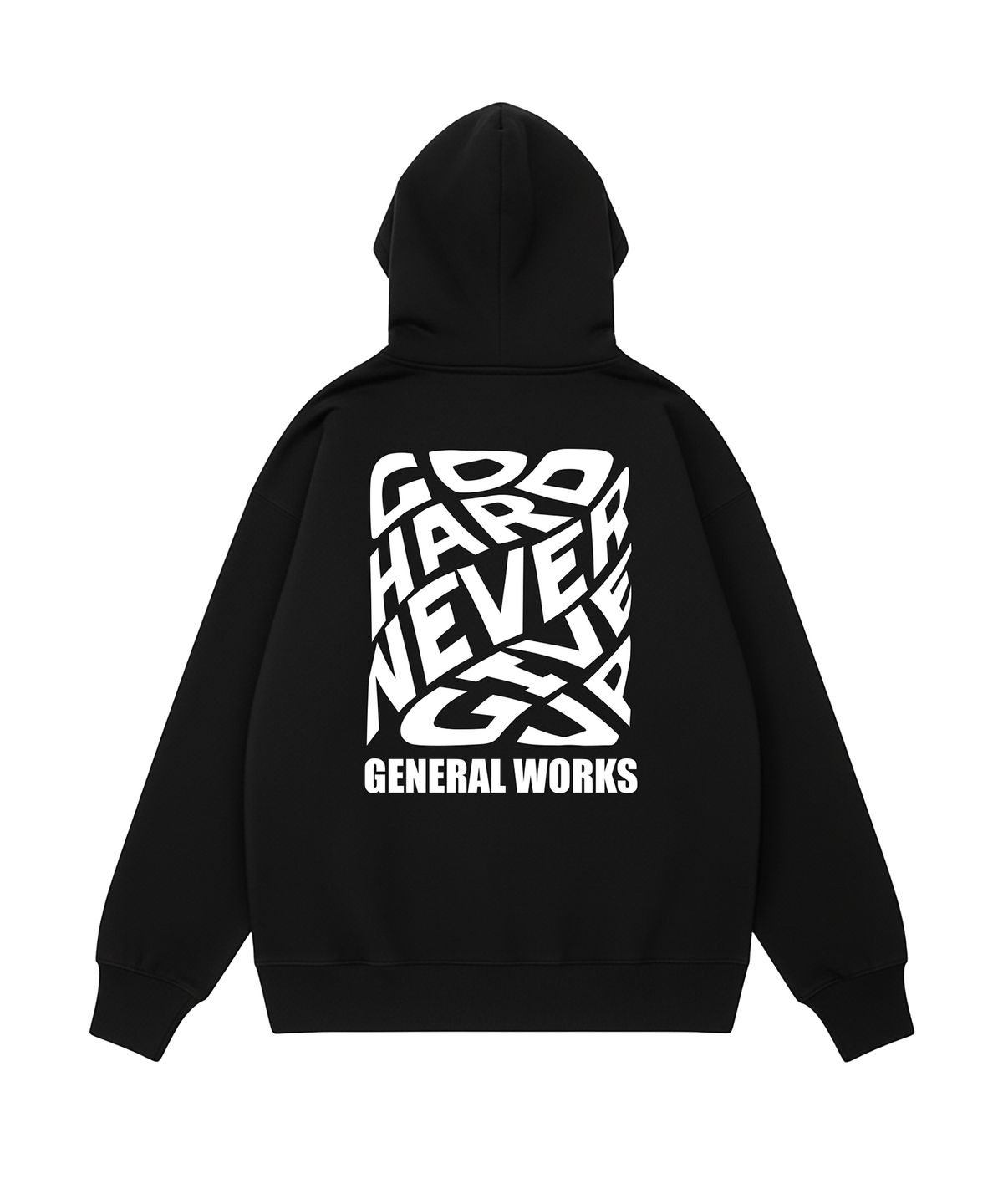 제네럴웍스(GENERAL WORKS) 특양면 그래픽 후드티_3컬러 BFH04
