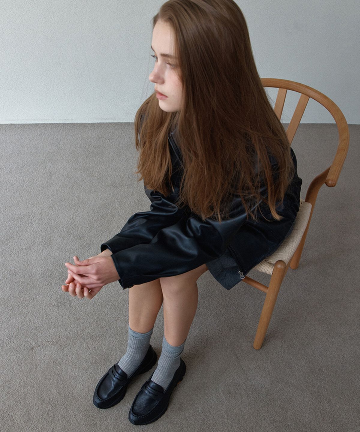 릴리슈(LILYSHOE) remer vibram loafer_black